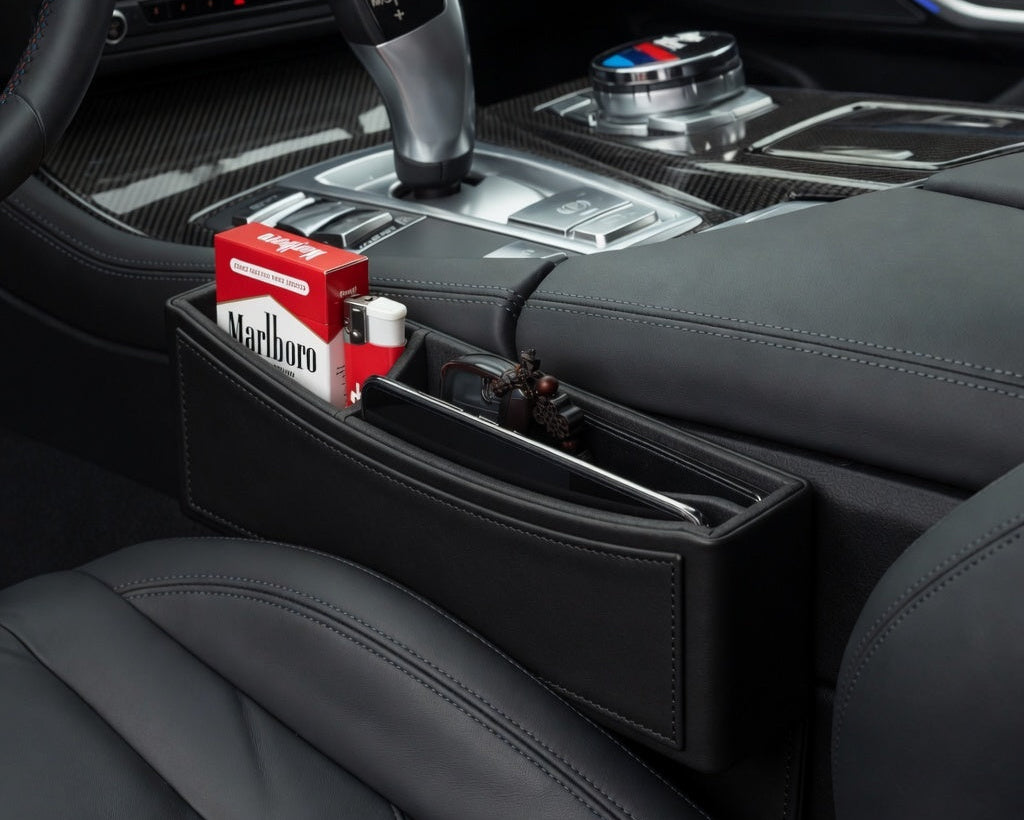 AutoHaus Premium Leather & Suede Seat Gap Organiser
