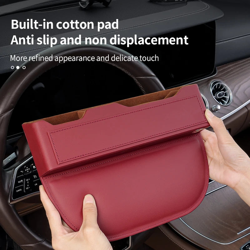 AutoHaus Premium Leather & Suede Seat Gap Organiser