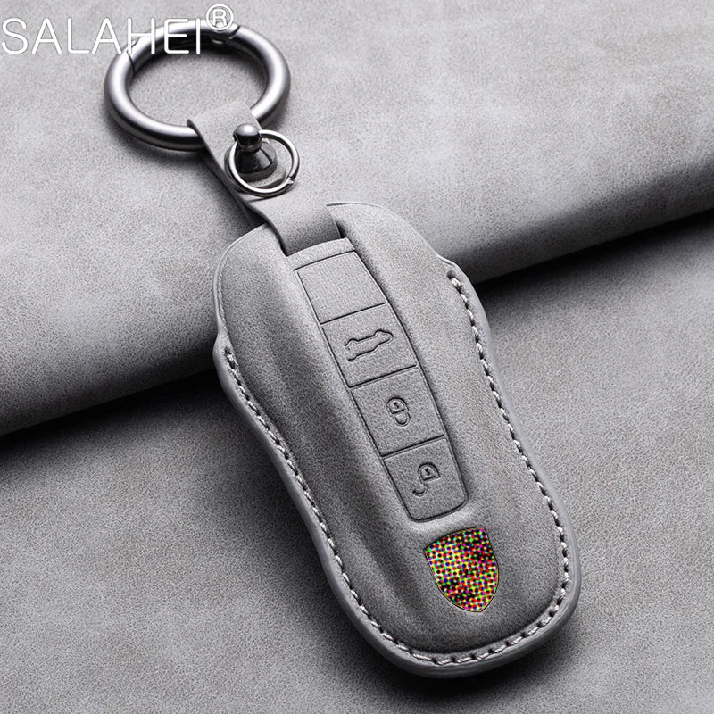 Porsche Suede Key Fob Case