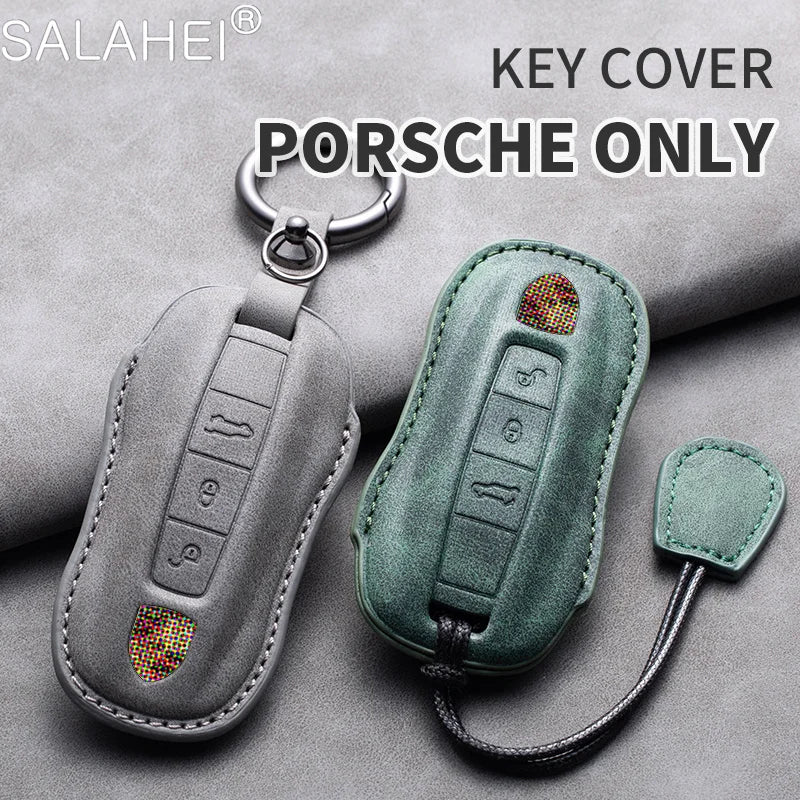 Porsche Suede Key Fob Case