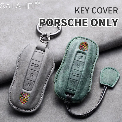 Porsche Suede Key Fob Case