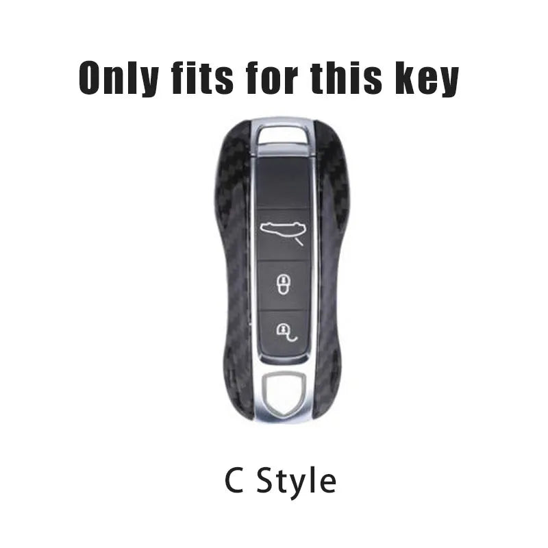 Porsche Suede Key Fob Case