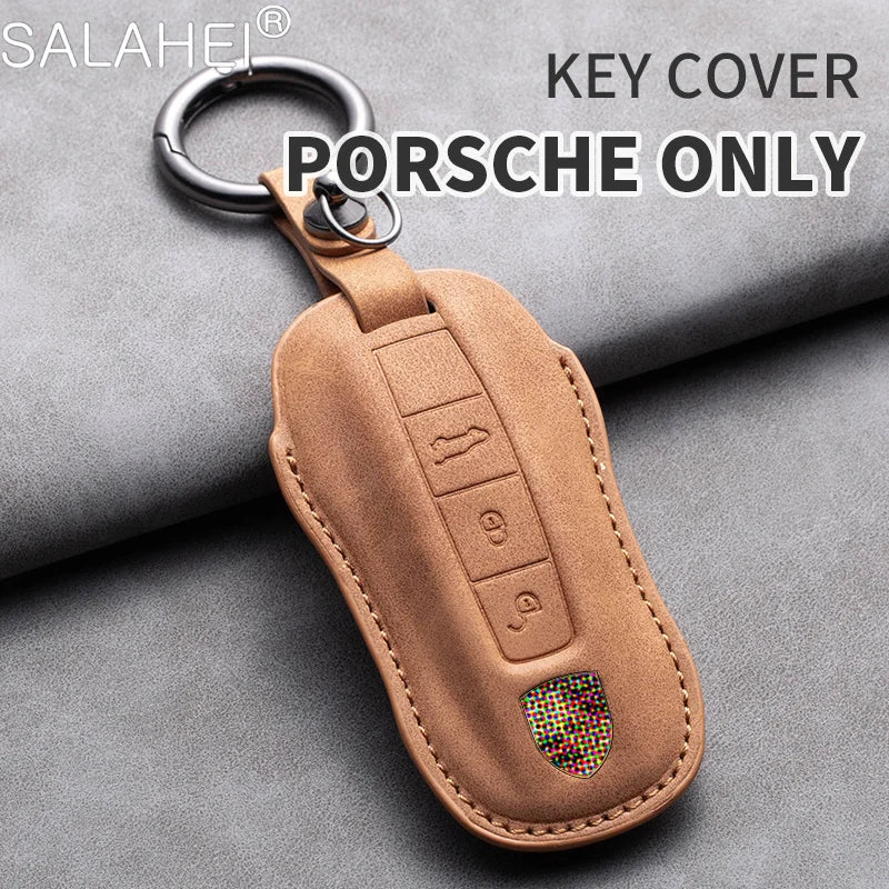 Porsche Suede Key Fob Case